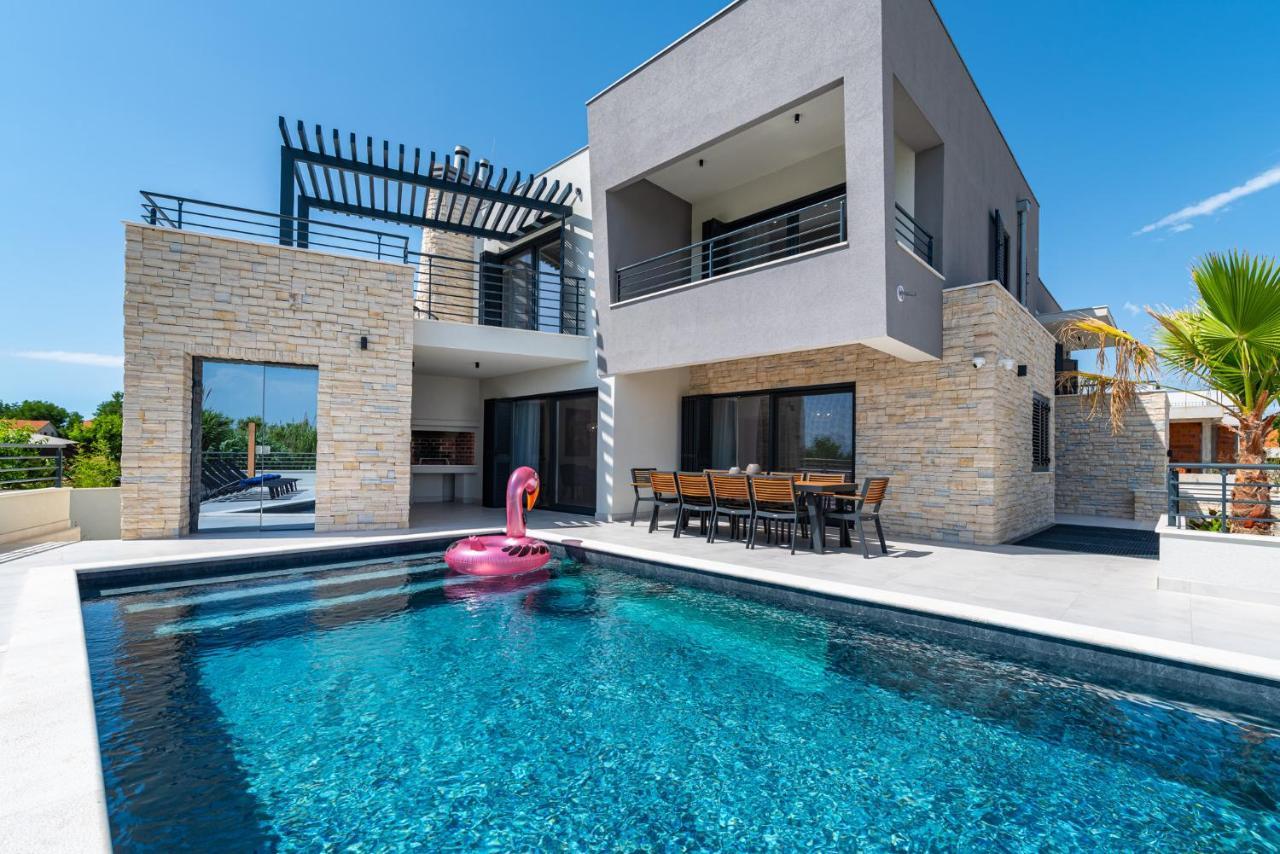 Villa Roca With Heated Pool And Sauna Privlaka  Luaran gambar