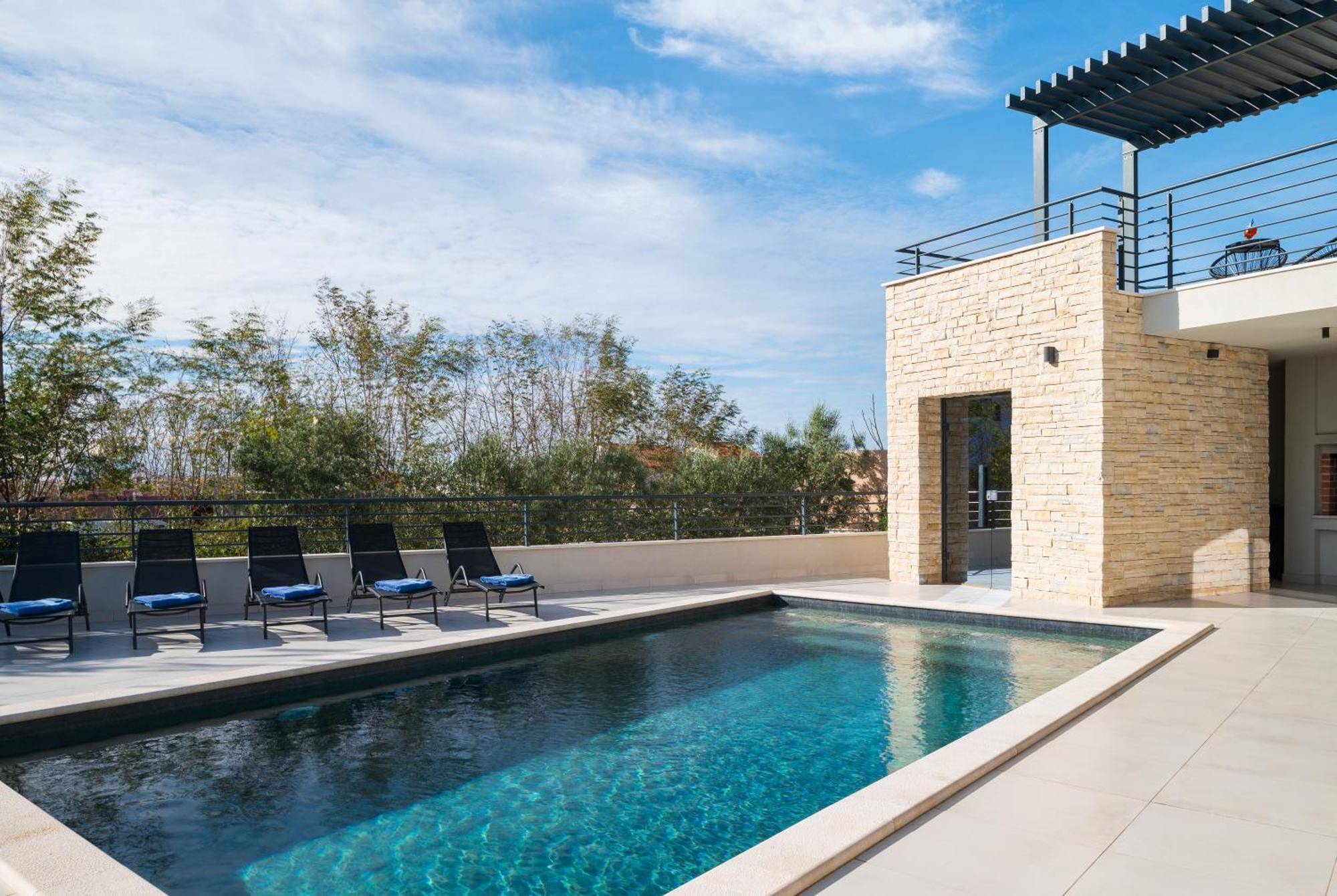 Villa Roca With Heated Pool And Sauna Privlaka  Luaran gambar