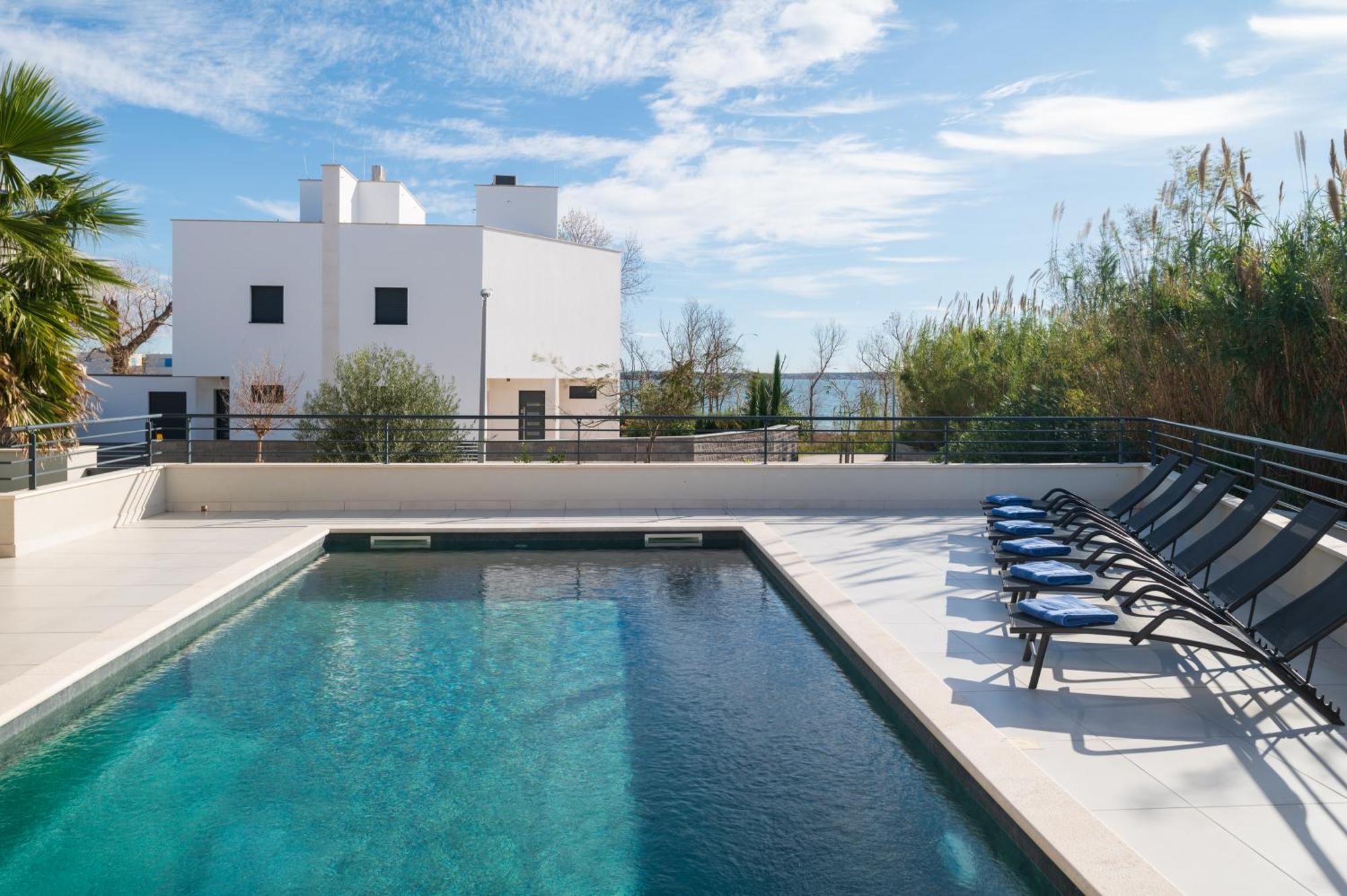 Villa Roca With Heated Pool And Sauna Privlaka  Luaran gambar