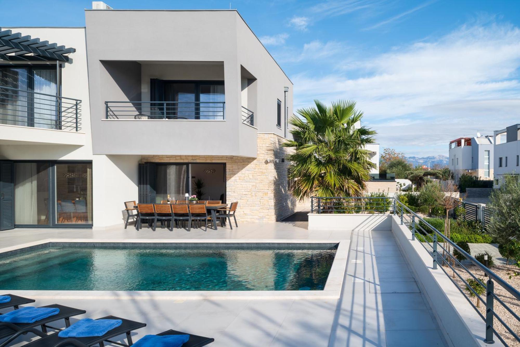 Villa Roca With Heated Pool And Sauna Privlaka  Luaran gambar