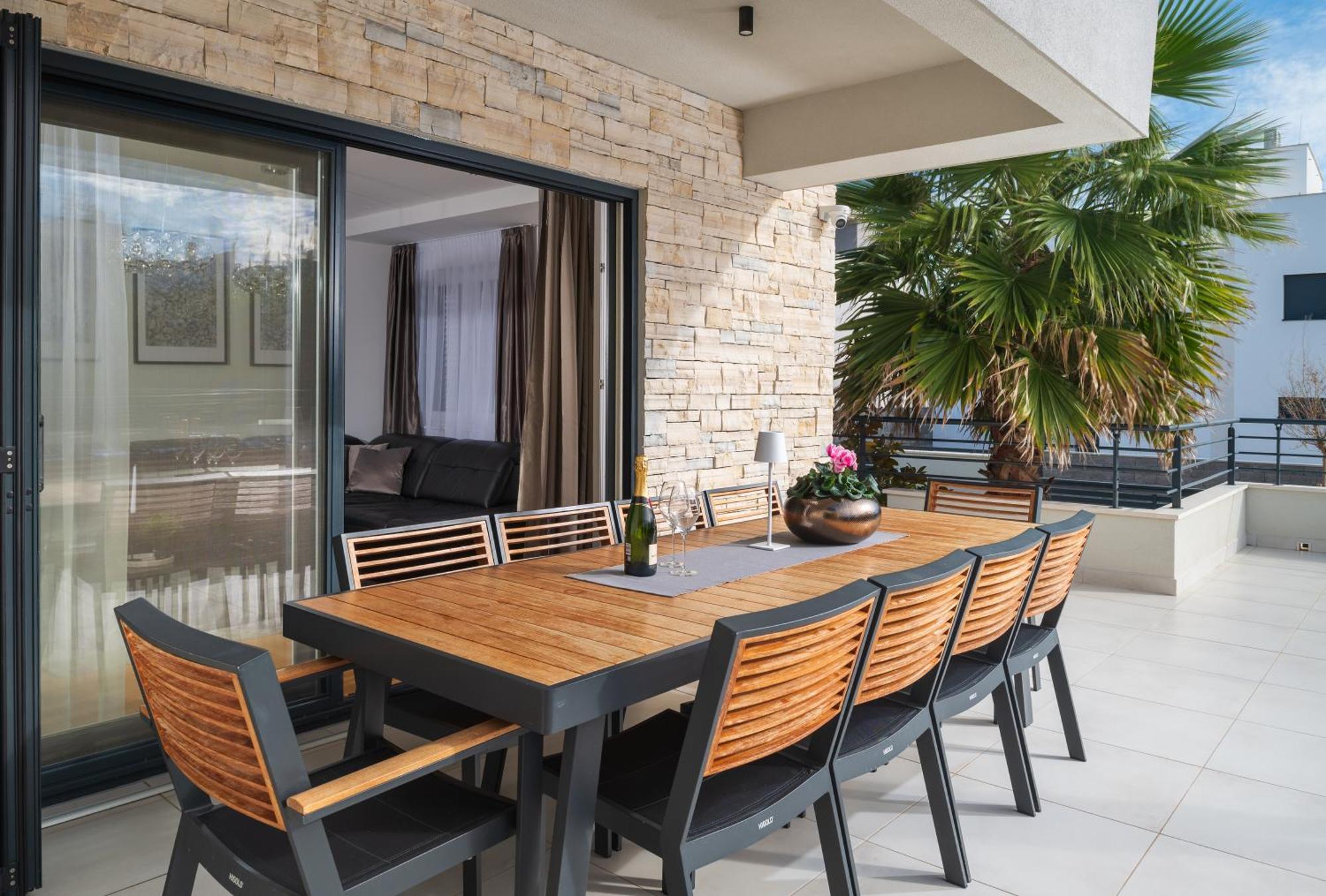 Villa Roca With Heated Pool And Sauna Privlaka  Luaran gambar