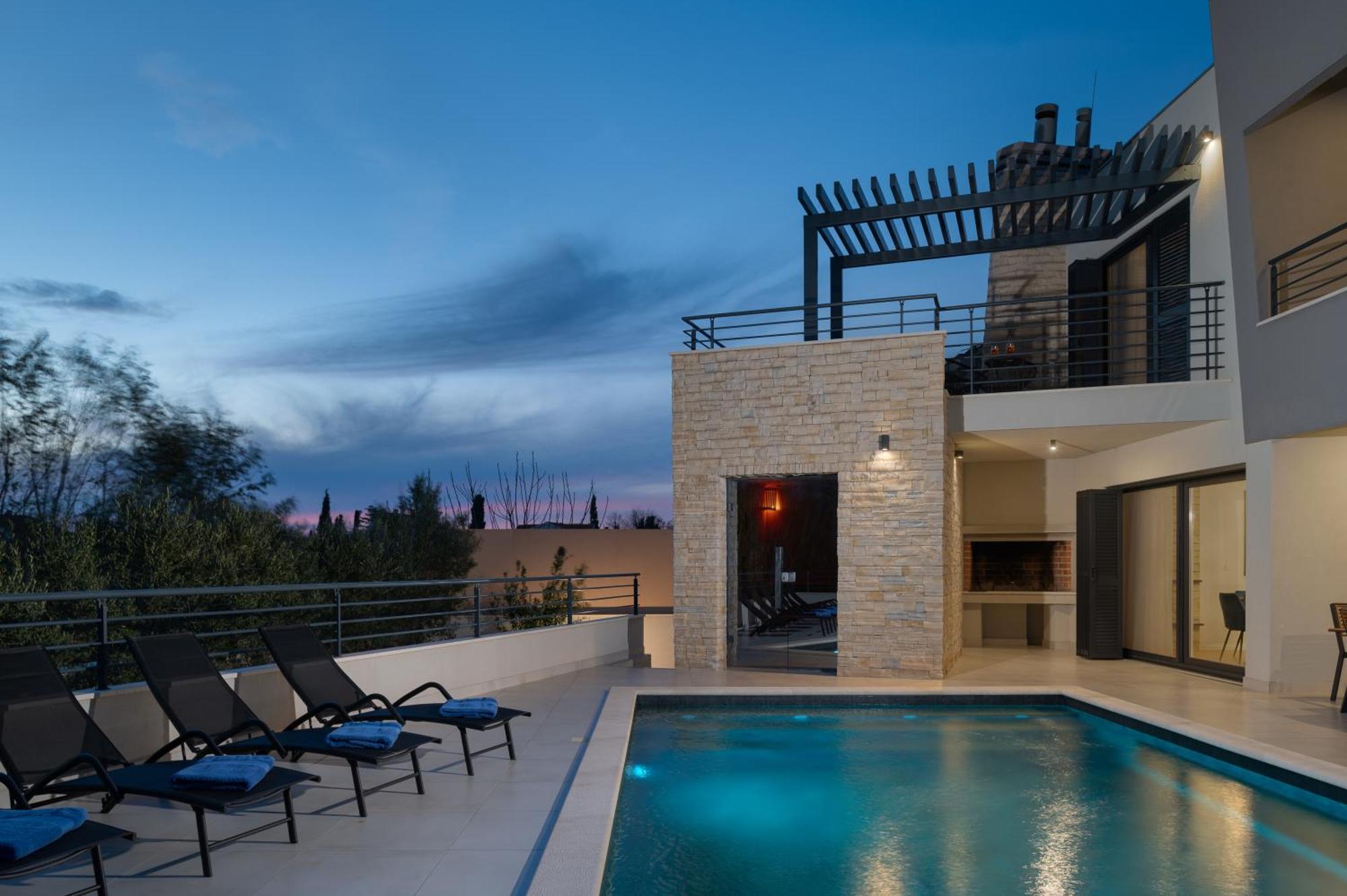 Villa Roca With Heated Pool And Sauna Privlaka  Luaran gambar