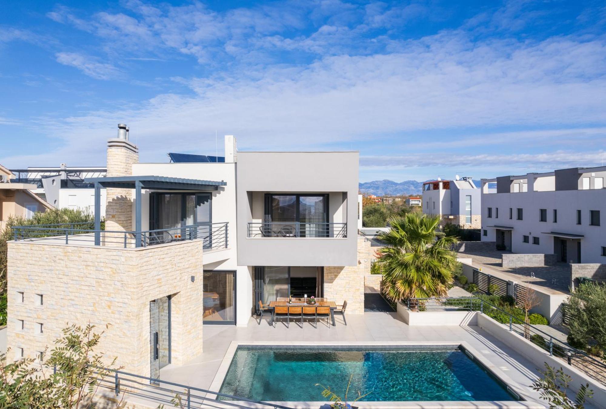Villa Roca With Heated Pool And Sauna Privlaka  Luaran gambar