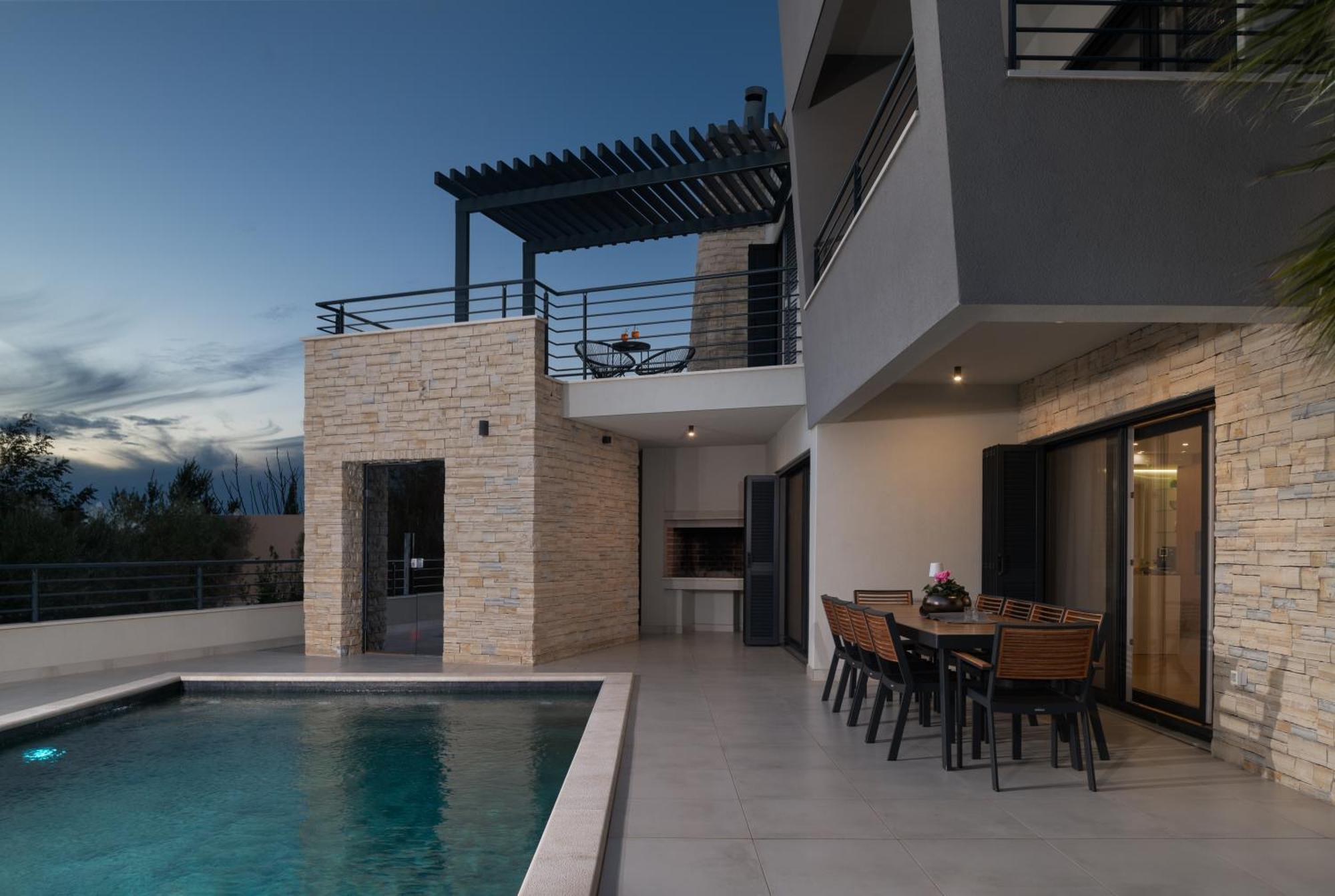 Villa Roca With Heated Pool And Sauna Privlaka  Luaran gambar